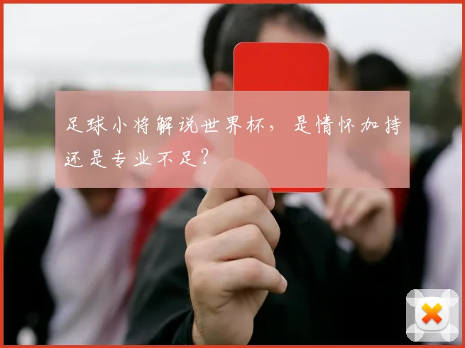 足球小将解说世界杯,是情怀加持还是专业不足?