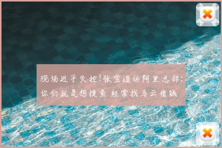 现场近乎失控!张雪造访阿里总部:你们就是想摸鱼 经常找马云借钱