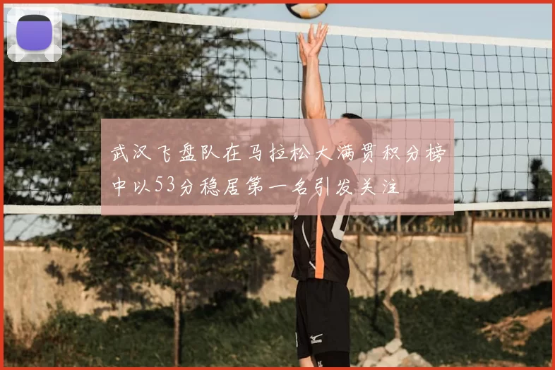 武汉飞盘队在马拉松大满贯积分榜中以53分稳居第一名引发关注