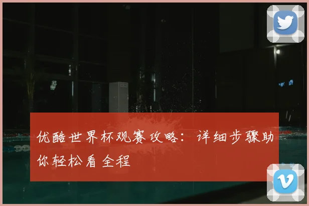 优酷世界杯观赛攻略:详细步骤助你轻松看全程