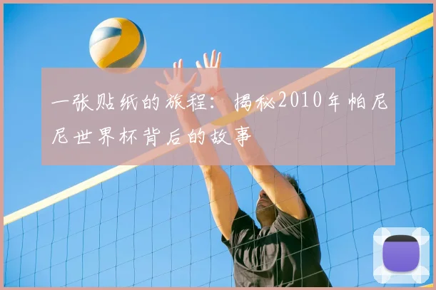 一张贴纸的旅程：揭秘2010年帕尼尼世界杯背后的故事